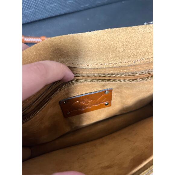 Patricia Nash Spring Multi Lanza Crossbody Bag Multicolor Brown Leather Purse - Picture 8 of 13